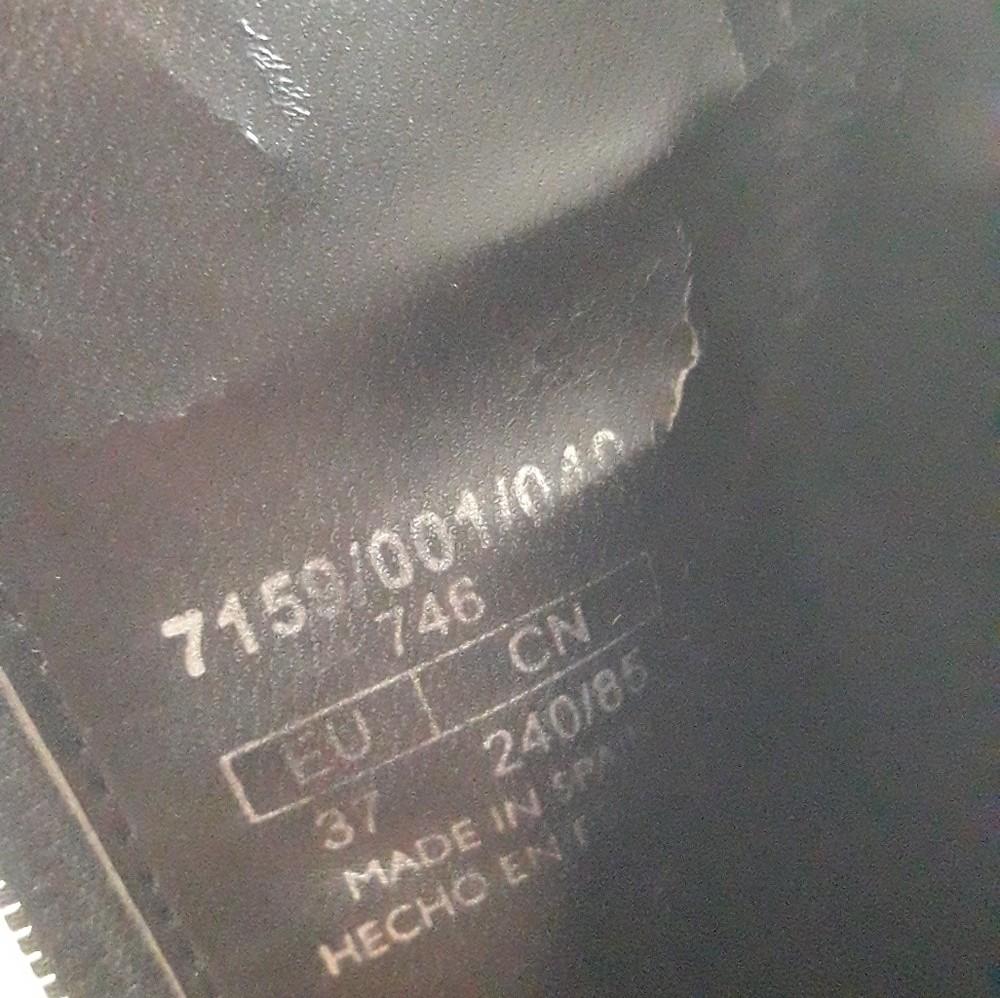 SOLD Black Leather Zara Boots Made in Spain - Picture 8 of 9
